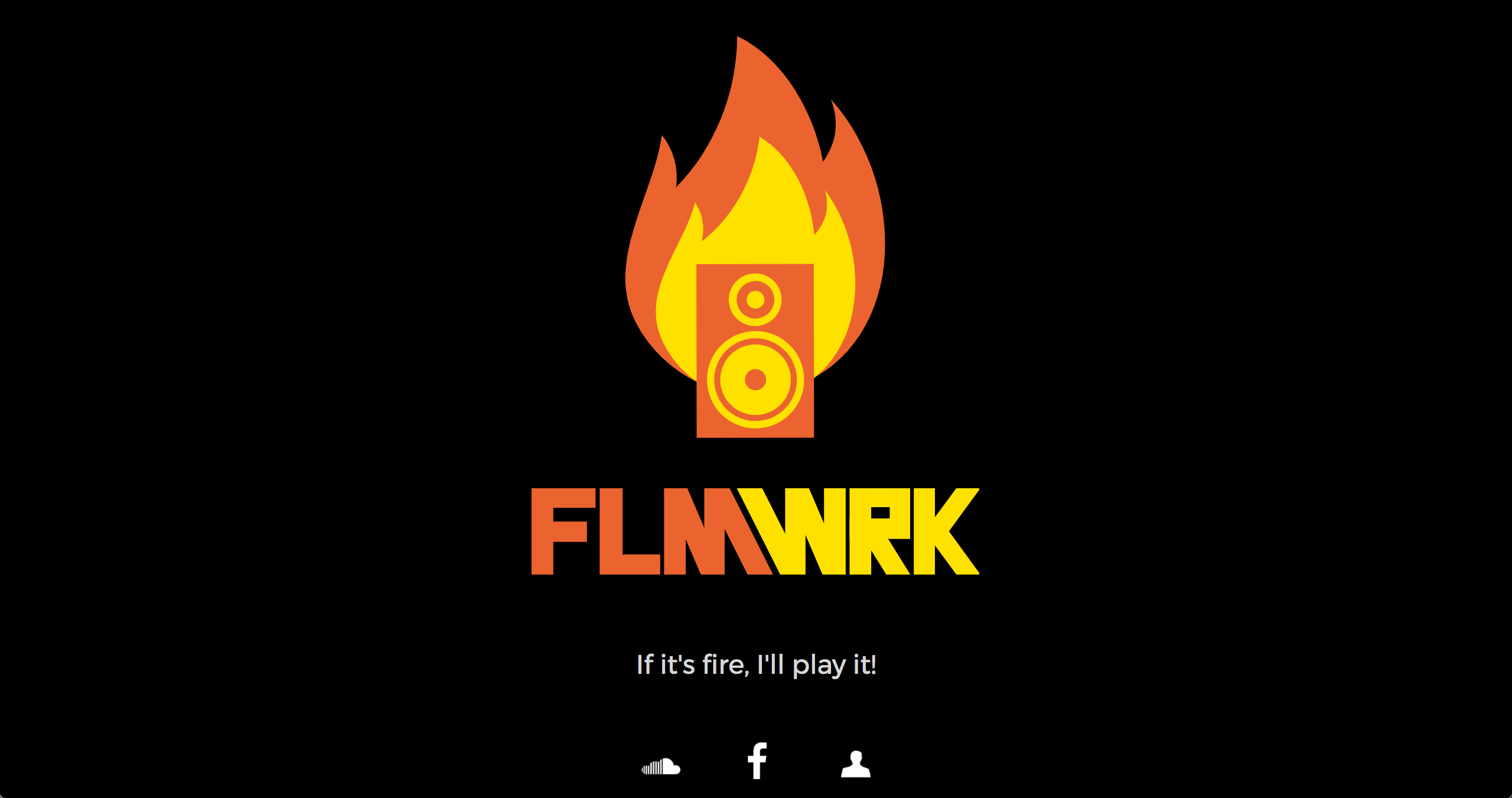 Screenshot of FLMWRK Landing Page